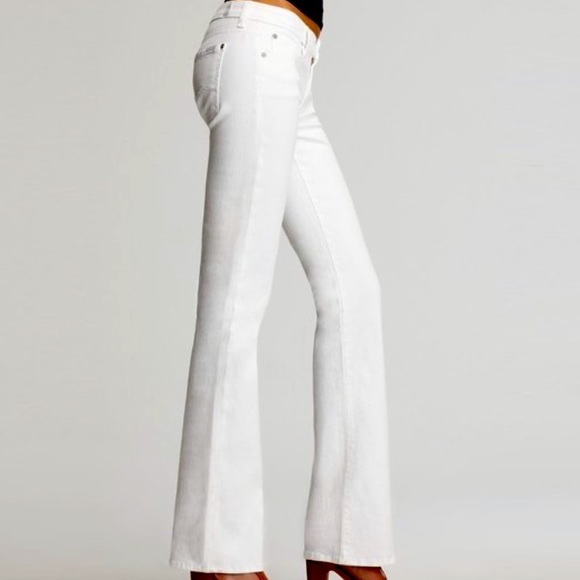 7 For All Mankind white bootcut jeans sz. 27 - Picture 1 of 6